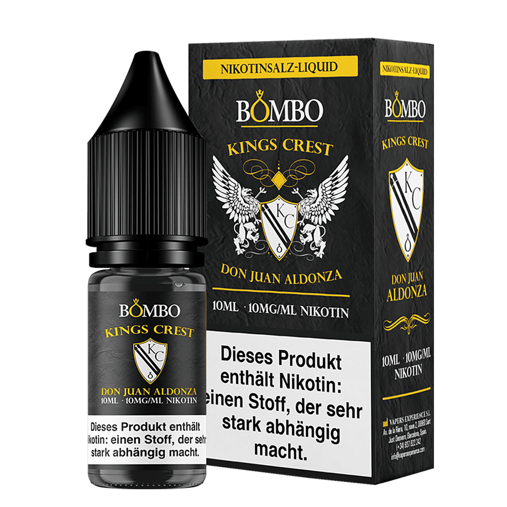 Kings Crest Nikotinsalz - Don Juan Aldonza - 10ml Liquid 10mg Kings Crest Nikotinsalz - Don Juan Aldonza - 10ml Liquid 10mg