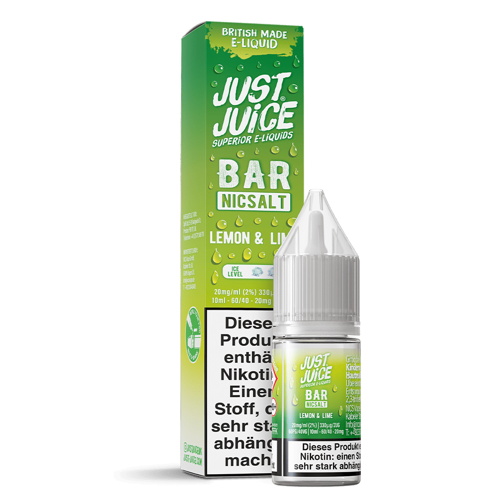 Just Juice Nikotinsalz - Lemon & Lime - 10ml Liquid 20mg