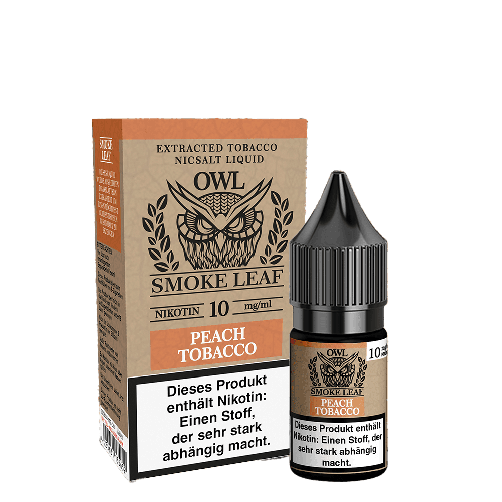 OWL Smoke Leaf Nikotinsalz - Peach Tobacco - 10ml Liquid 10mg