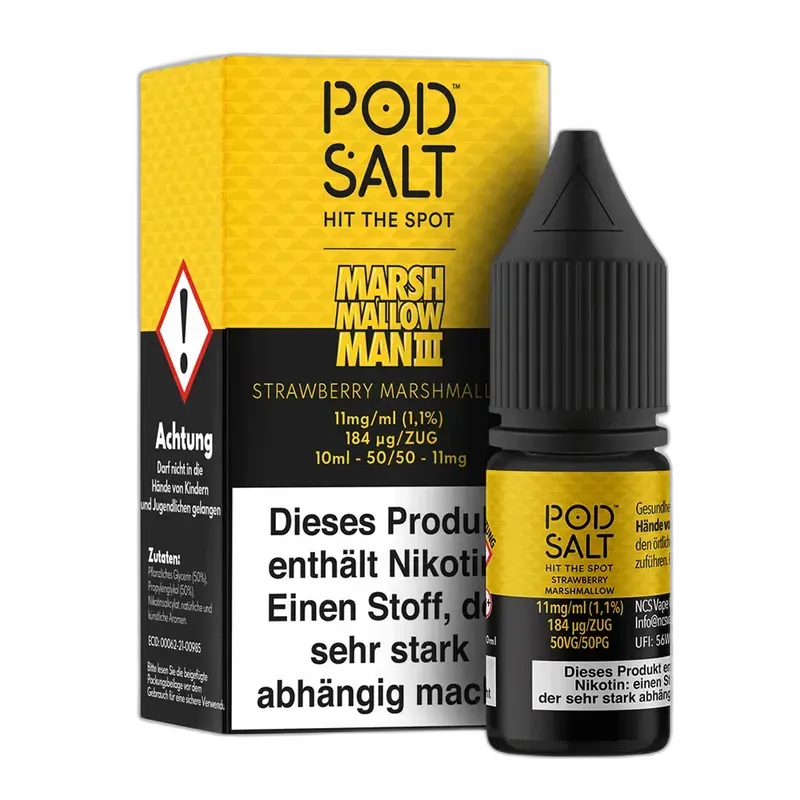 Pod Salt Fusion - Marshmallow Man III - 10ml Liquid 11mg Nikotinsalz