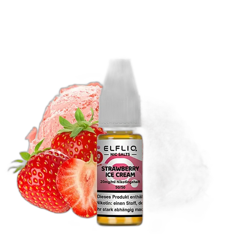 Elfliq by Elfbar Nikotinsalz - Strawberry Ice Cream - Liquid 20mg 10ml