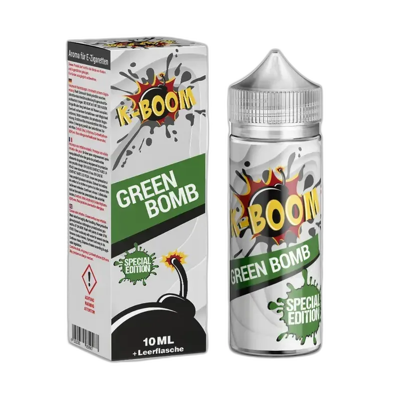 K-Boom Longfill - Green Bomb - 10ml Aroma in 120ml Flasche