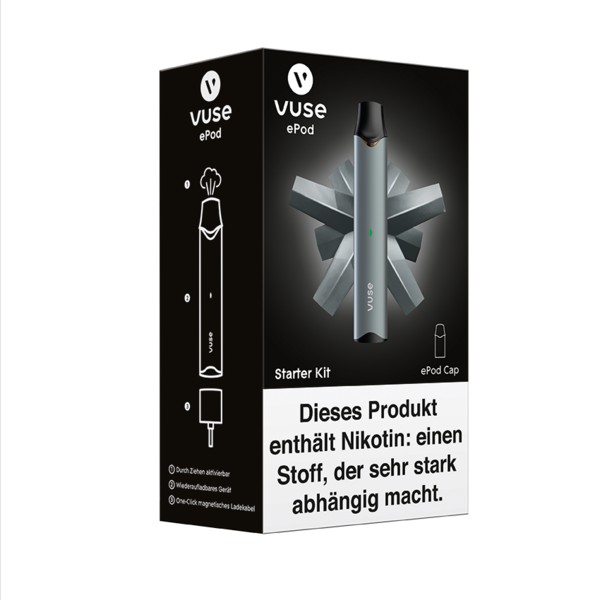 Vuse ePod Starter Kit Anthrazit Nic Salts 18mg