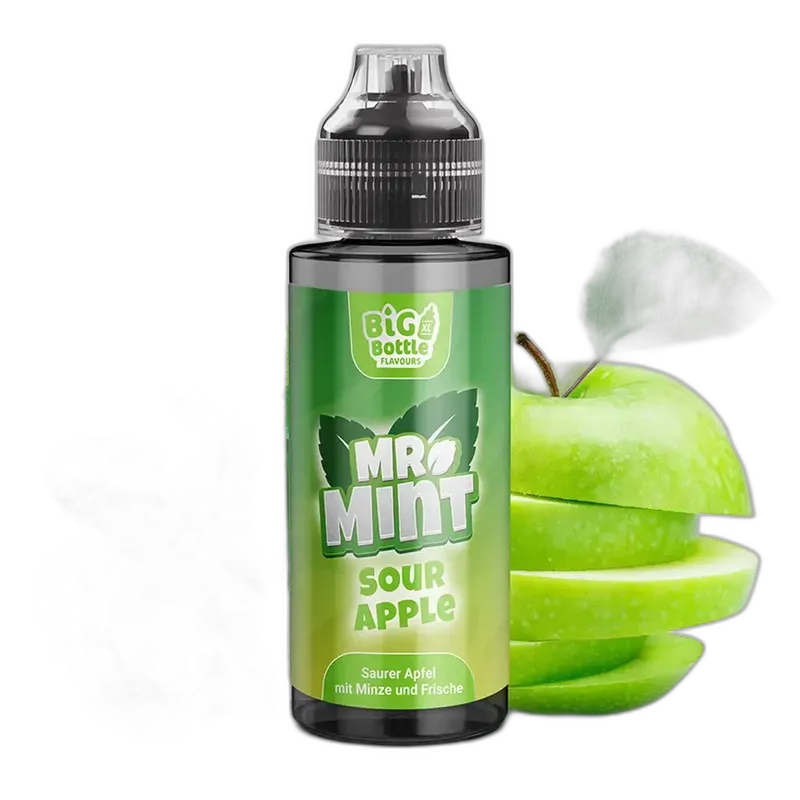 Mr. Mint Aroma Longfill - Sour Apple - 10ml in 120ml Flasche