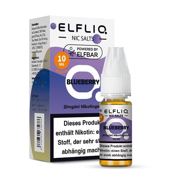 Elfliq by Elfbar Nikotinsalz - Blueberry - Liquid 10mg 10ml