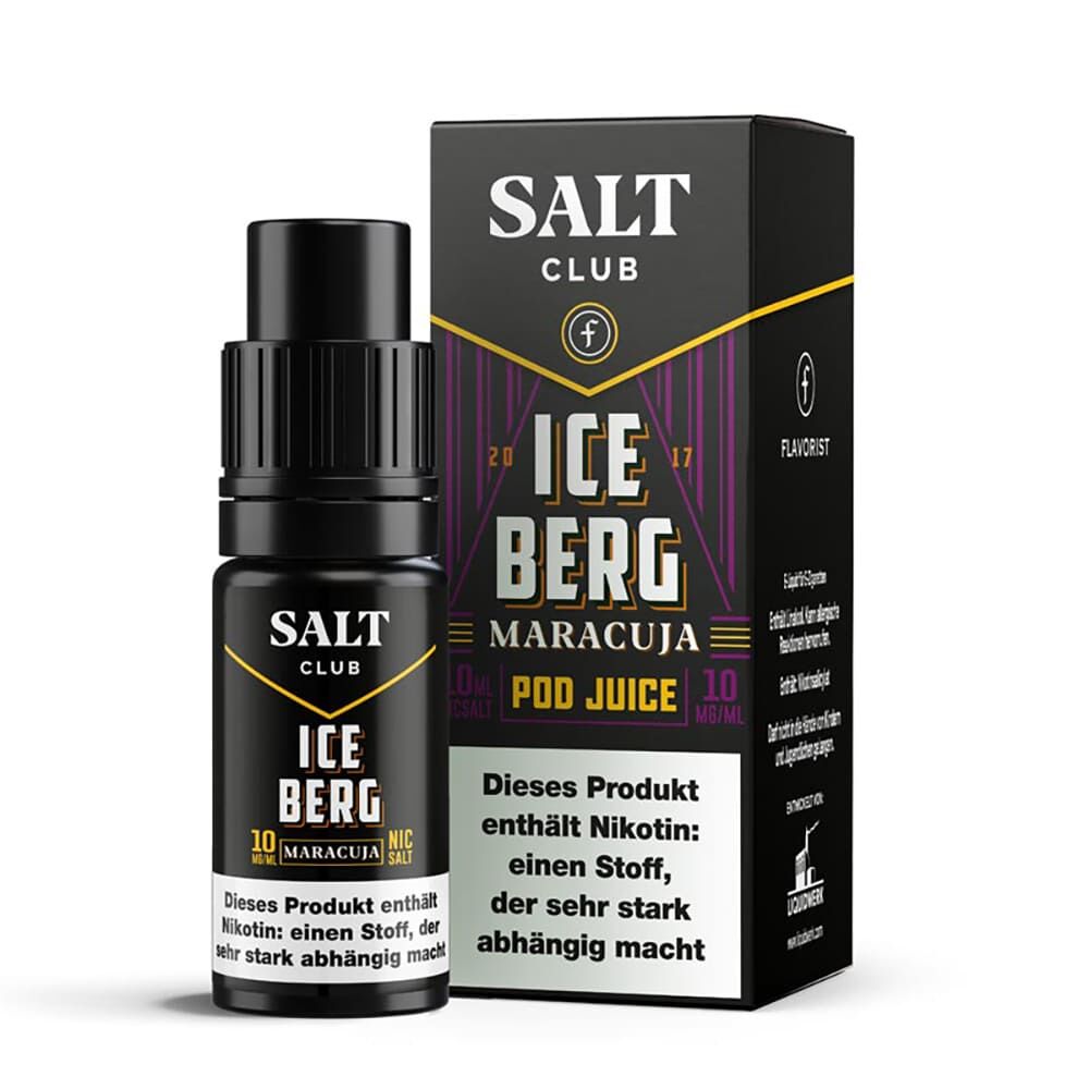 Salt Club Nikotinsalz - Flavorist Iceberg Maracuja - Liquid 10ml 10mg