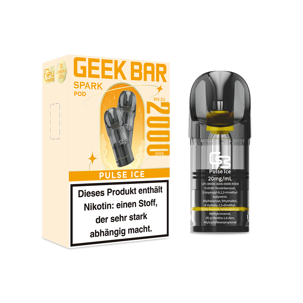 2x Geek Bar Spark Pod - Pulse Ice - 20mg Nikotinsalz 2ml