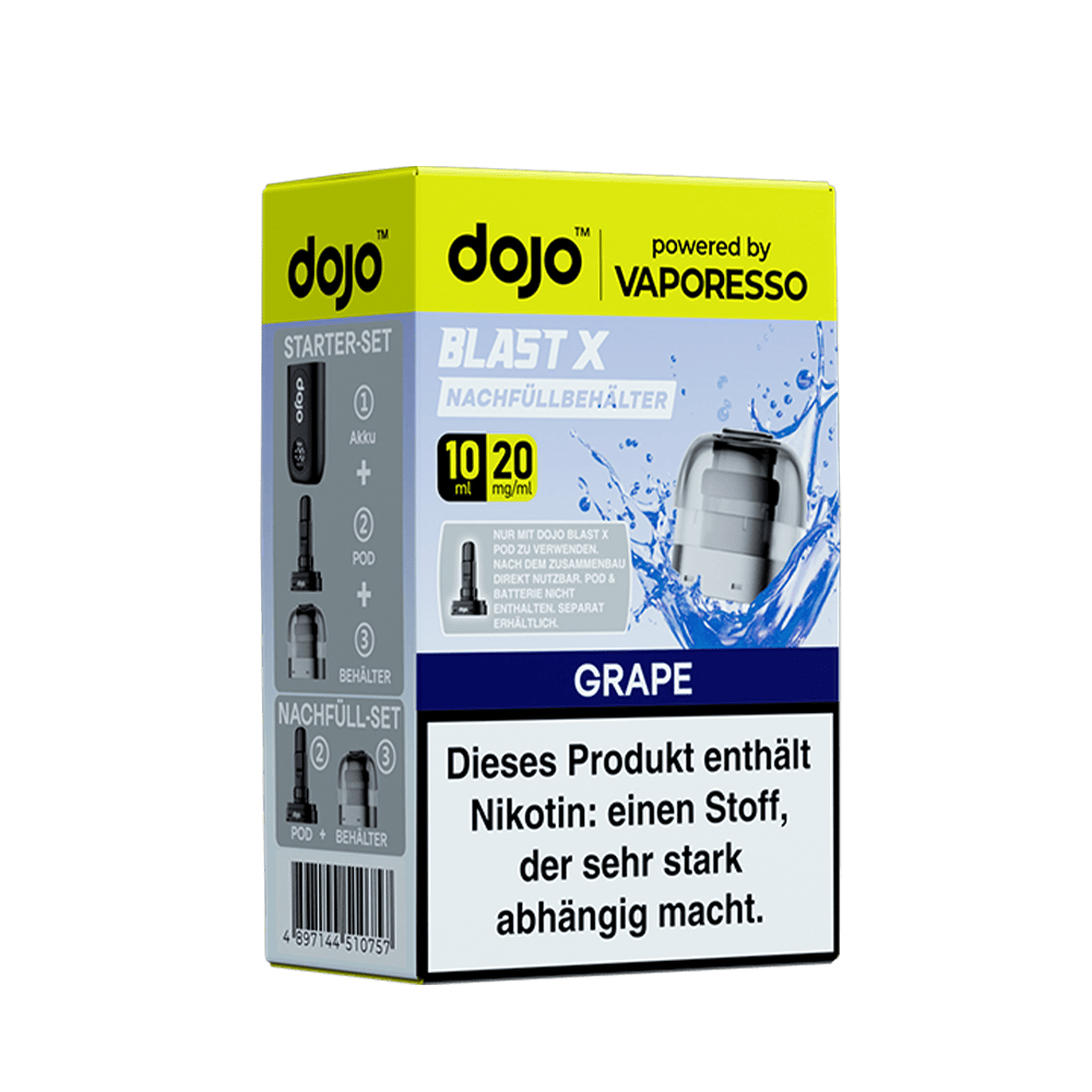 Vaporesso dojo Blast X Einweg Pod - Grape - 20mg Nikotinsalz 10ml