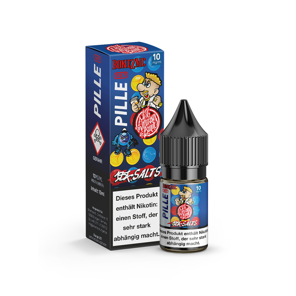 187 Strassenbande Nikotinsalz - Pille Bonez MC - 10ml Liquid 10mg 187 Strassenbande Nikotinsalz - Pille Bonez MC - 10ml Liquid 10mg