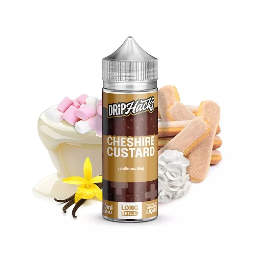 Drip Hacks Longfill - Cheshire Custard - 10ml Aroma in 120ml Flasche