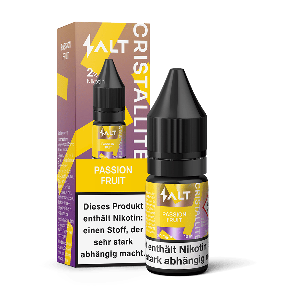 SALT Cristallite Nikotinsalz - Passion Fruit - 10ml Liquid 20mg