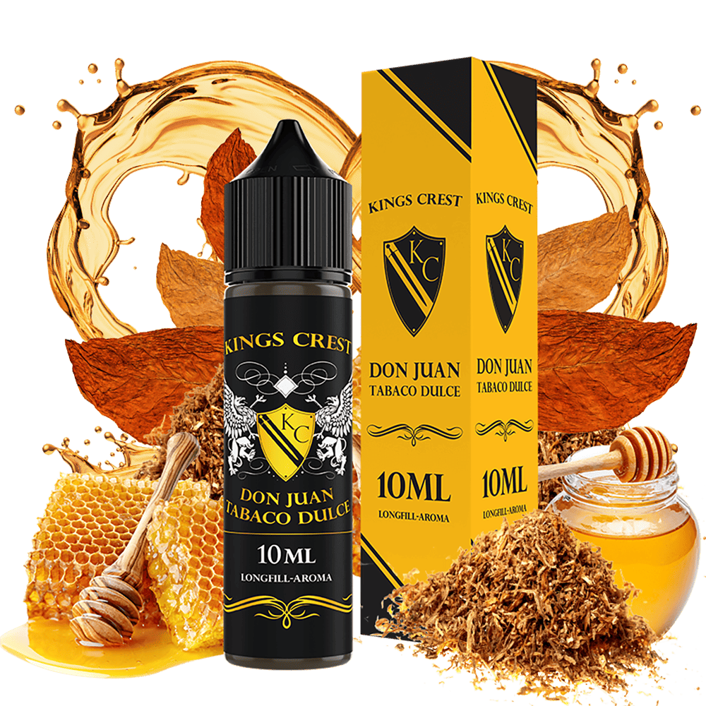 Kings Crest Longfill - Don Juan Tobaco Dulce - 10ml in 60ml Flasche Kings Crest Longfill - Don Juan Tobaco Dulce - 10ml in 60ml Flasche