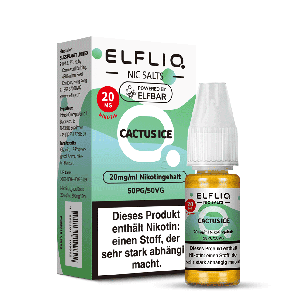 Elfliq by Elfbar Nikotinsalz - Cactus Ice - Liquid 20mg 10ml
