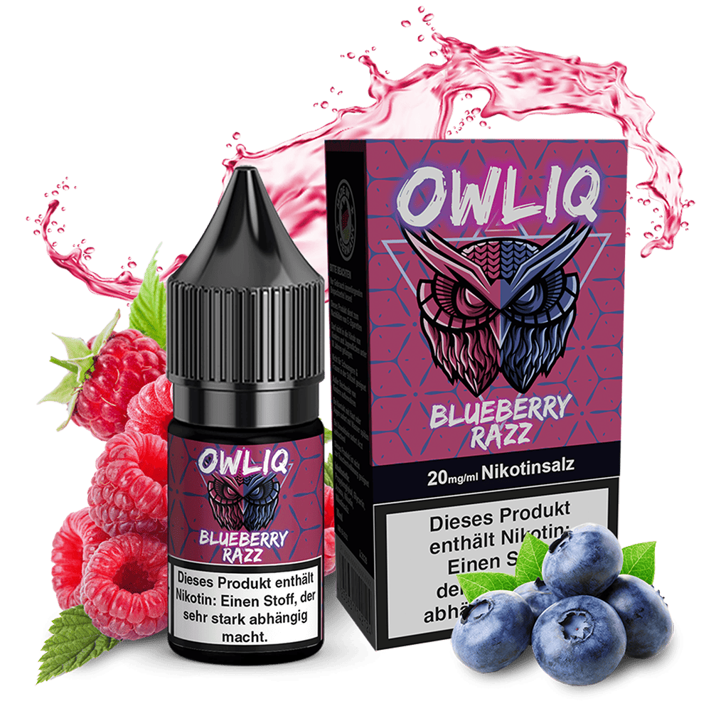 OWLIQ Nikotinsalz - Blue Razz - 10ml Liquid 20mg OWLIQ Nikotinsalz - Blue Razz - 10ml Liquid 20mg