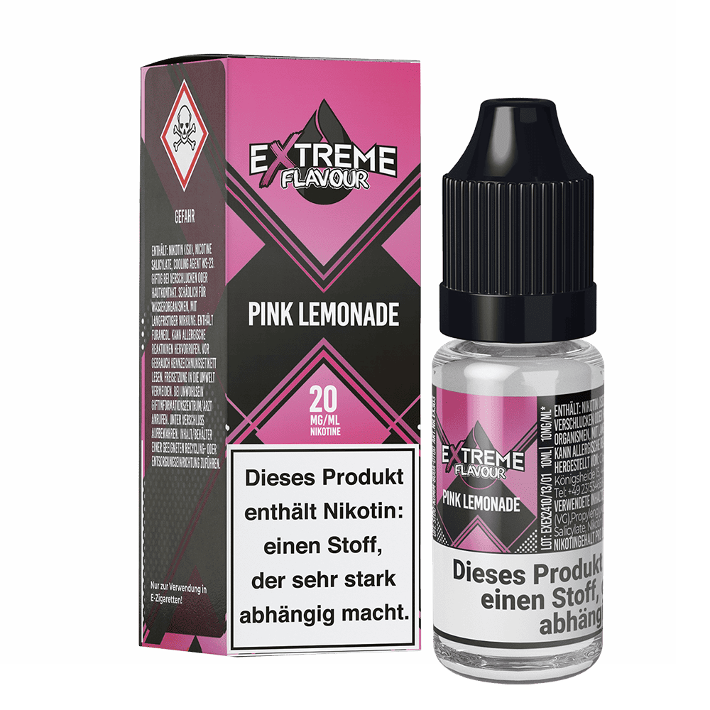 Extreme Flavour - Pink Lemonade - 20mg 10ml Hybrid-Nikotinsalzliquid Extreme Flavour - Pink Lemonade - 20mg 10ml Hybrid-Nikotinsalzliquid