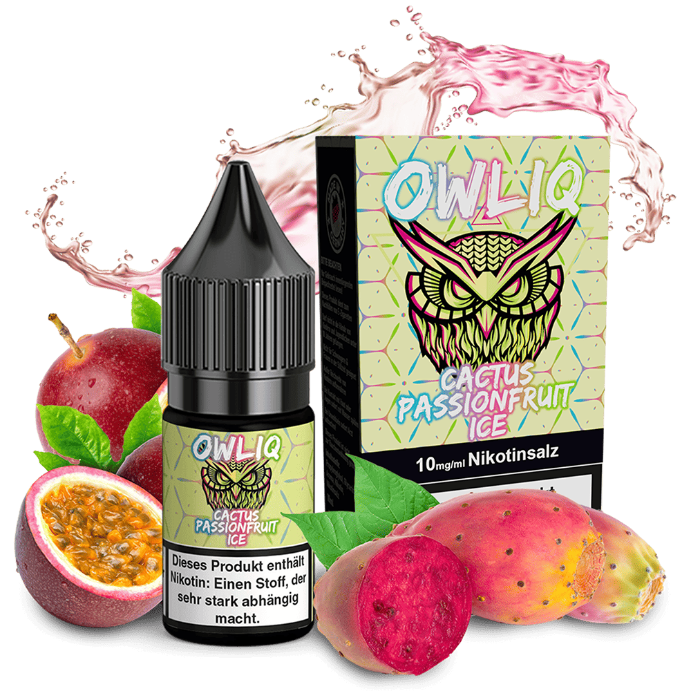 OWLIQ Nikotinsalz - Cactus Passionsfrucht Ice - 10ml Liquid 10mg