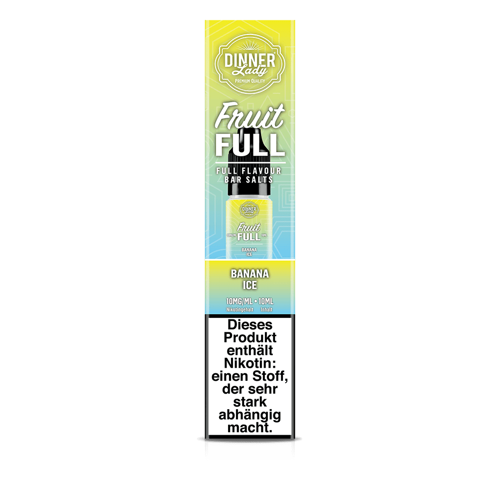 Dinner Lady Fruit Full Nikotinsalz - Banana Ice - 10ml Liquid 10mg