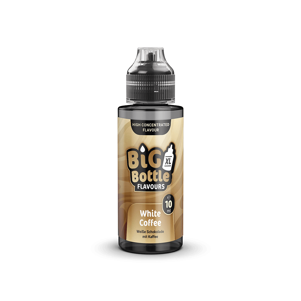 Big Bottle Flavours Longfill - White Coffee - 10ml Aroma in 120ml Flasche