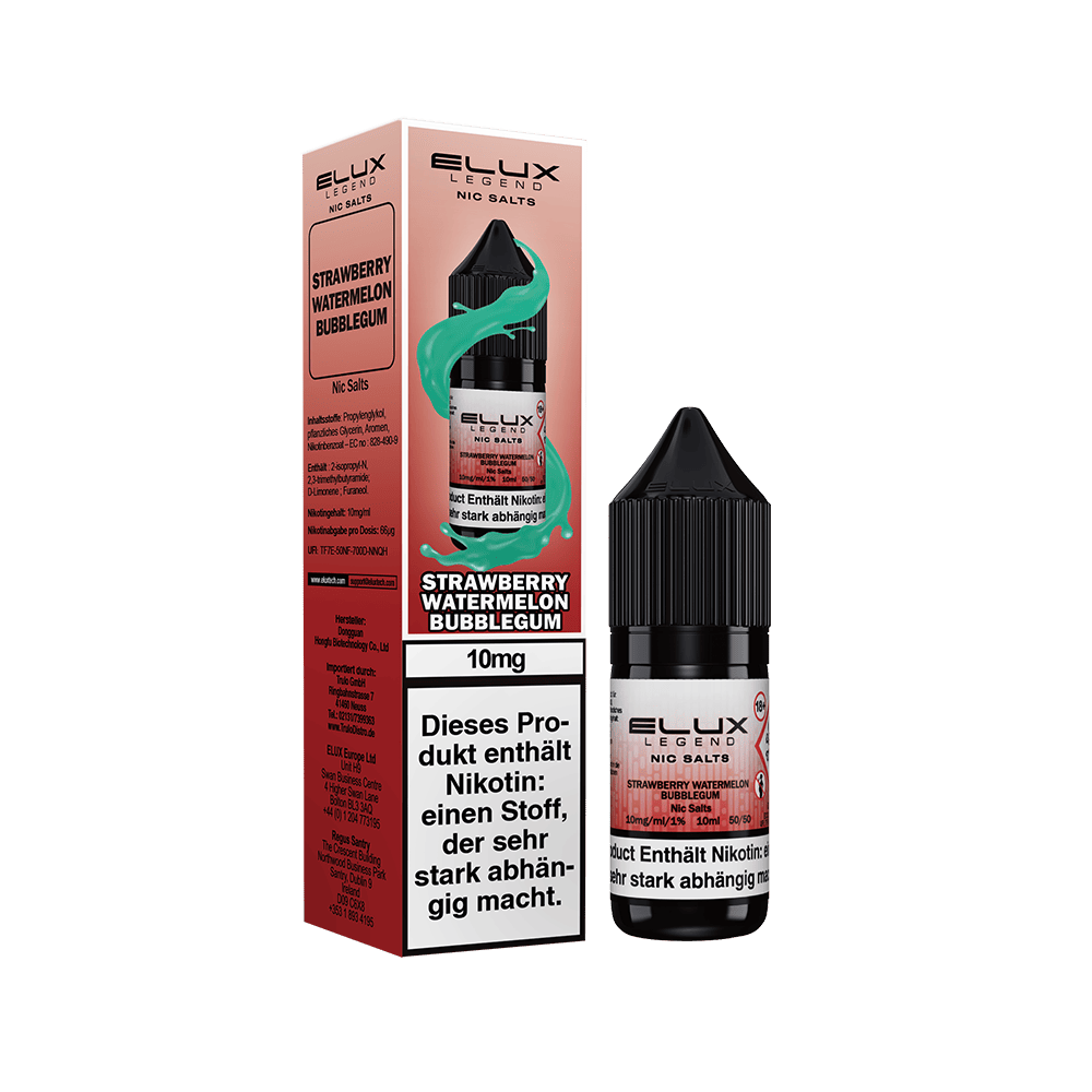 Elux Nikotinsalz - Strawberry Watermelon Bubblegum - Liquid 10mg 10ml