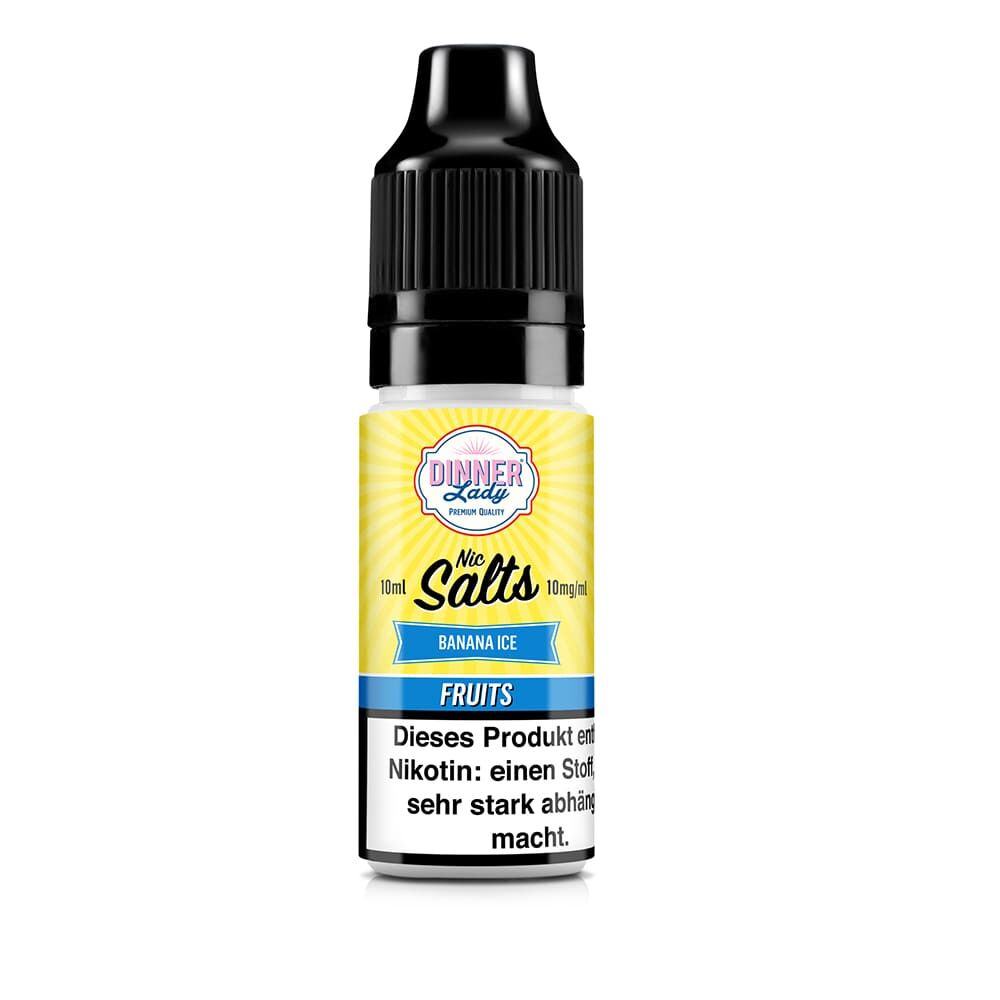 Dinner Lady Nikotinsalz - Banana Ice - 50/50 10ml Liquid 10mg