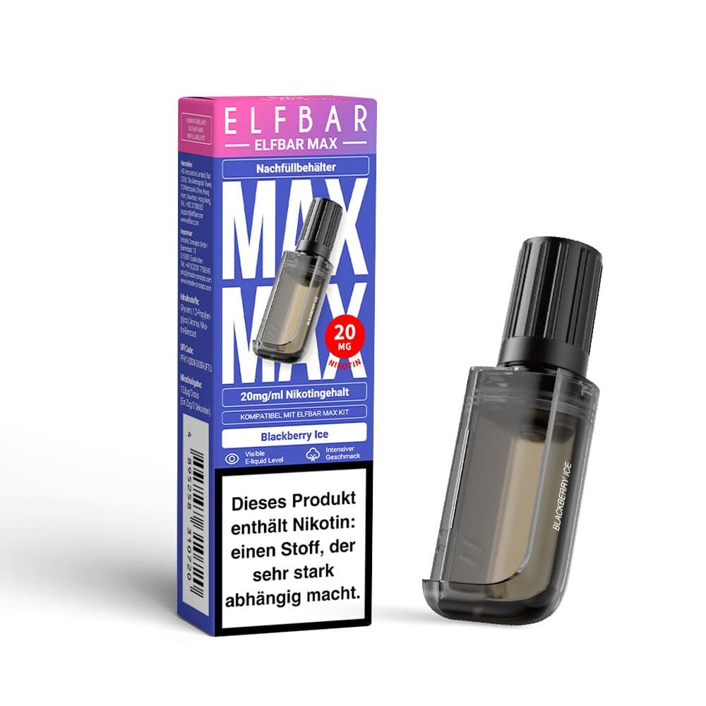 Elfbar MAX Refill Pod - Blackberry Ice - 20mg Nikotinsalz 10ml