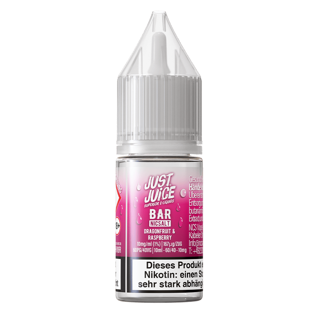 Just Juice Nikotinsalz - Dragonfruit & Raspberry - 10ml Liquid 10mg