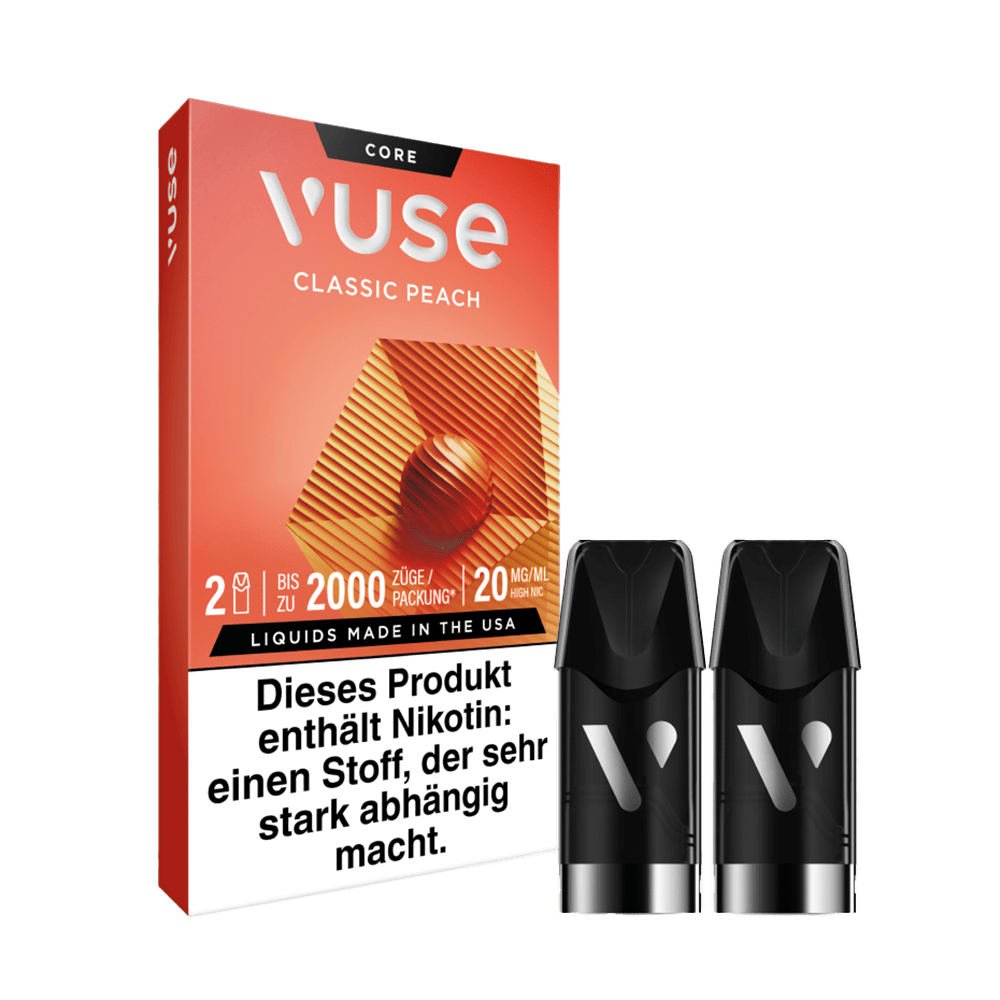 2x Vuse Pod Classic Peach Nic Salts 20mg 2x Vuse Pod Classic Peach Nic Salts 20mg