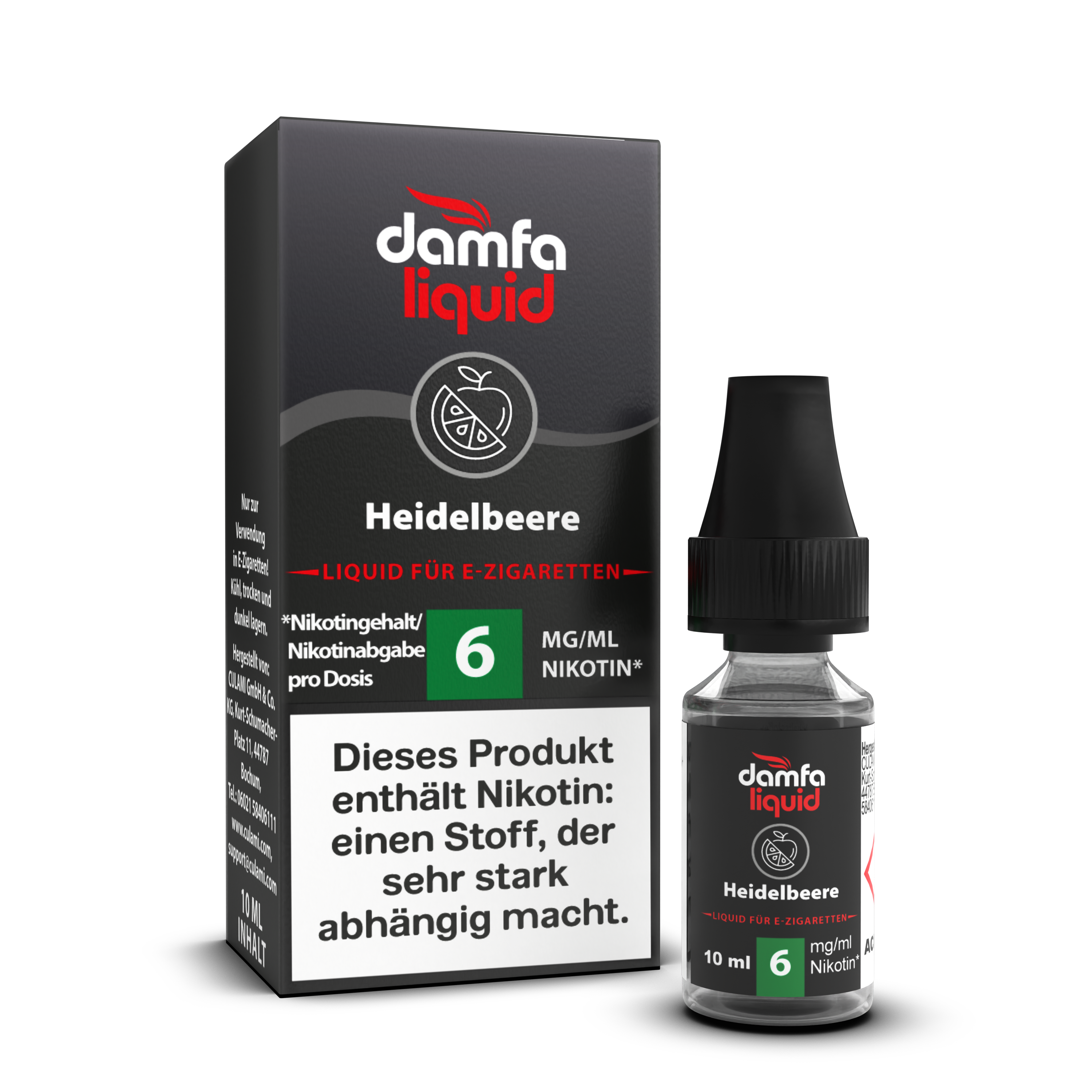 damfaliquid Heidelbeere V2 6mg 10ml
