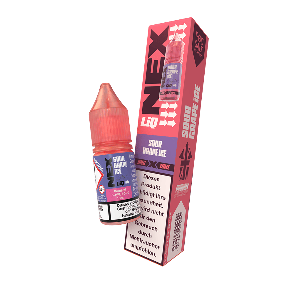Nex Liq Nikotinsalz - Sour Grape Ice - 0mg Liquid 10ml