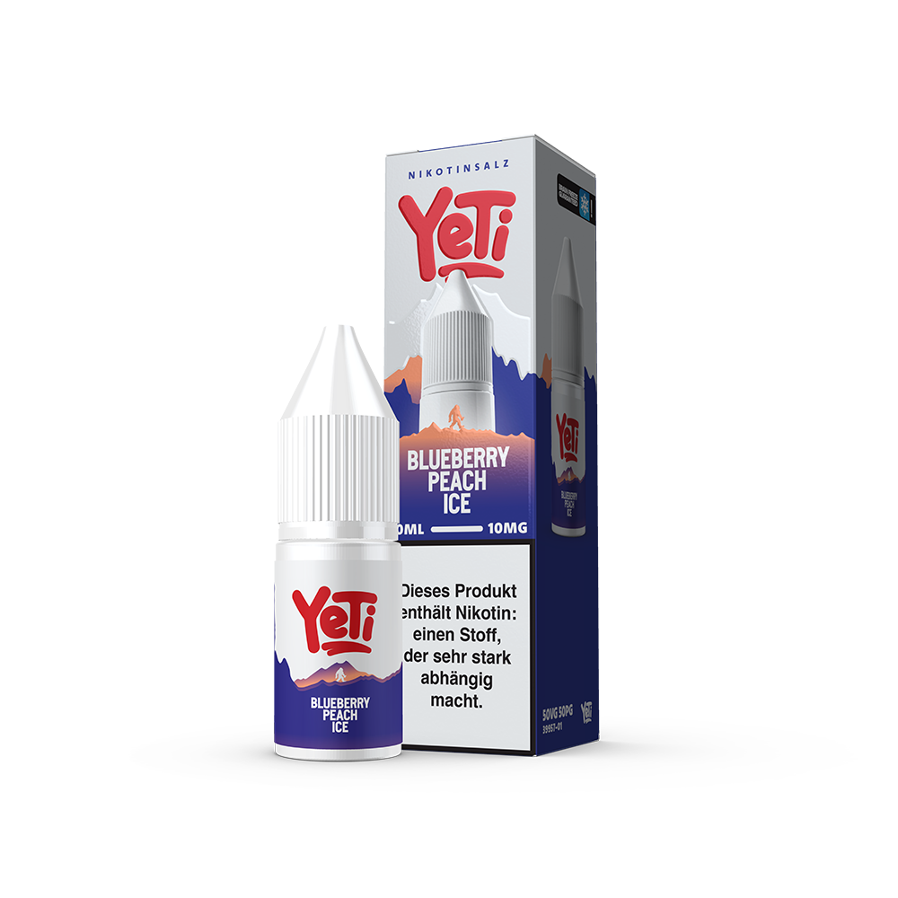 Yeti Summit Nikotinsalz - Blueberry Peach Ice - Overdosed 10ml Liquid 10mg