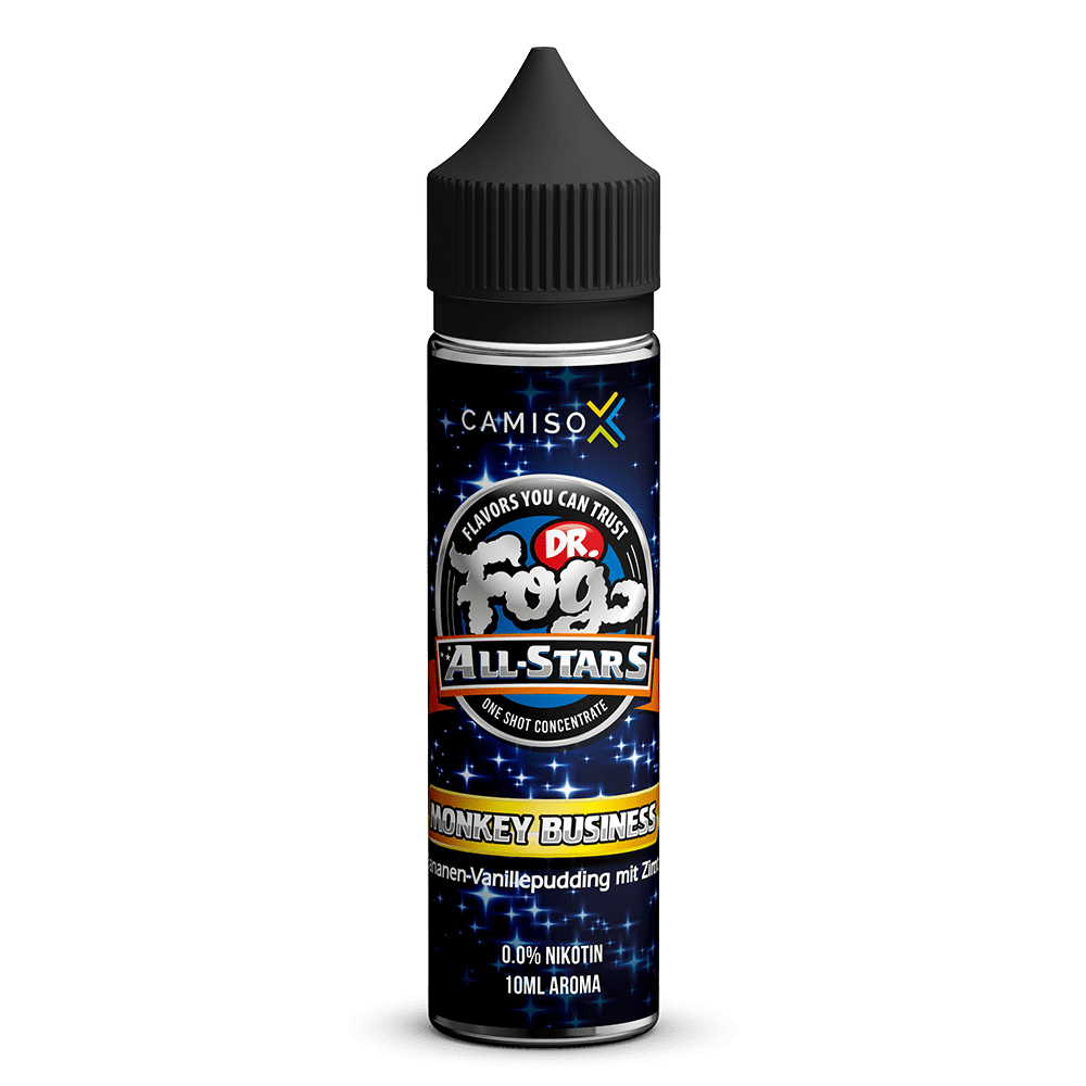 Dr. Fog Longfill - Monkey Business - 10ml Aroma in 60ml Flasche Dr. Fog Longfill - Monkey Business - 10ml Aroma in 60ml Flasche