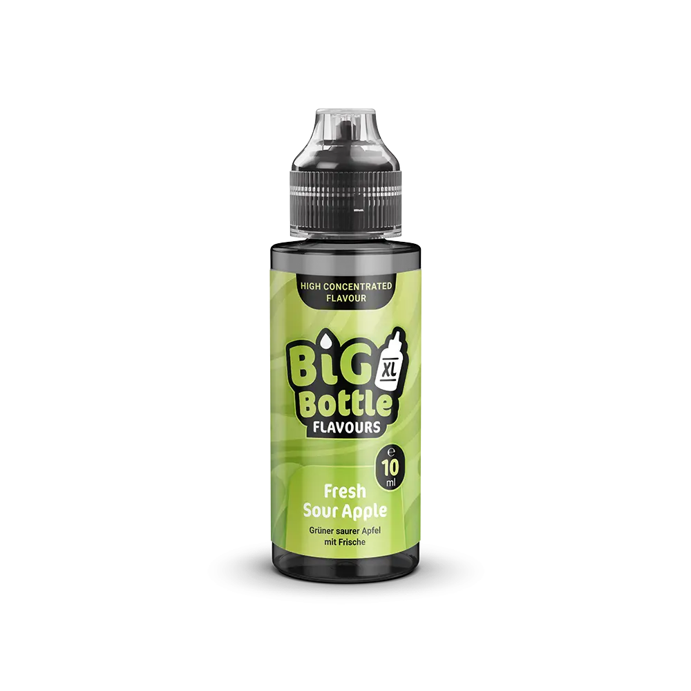 Big Bottle Flavours Longfill - Fresh Sour Apple - 10ml Aroma in 120ml Flasche