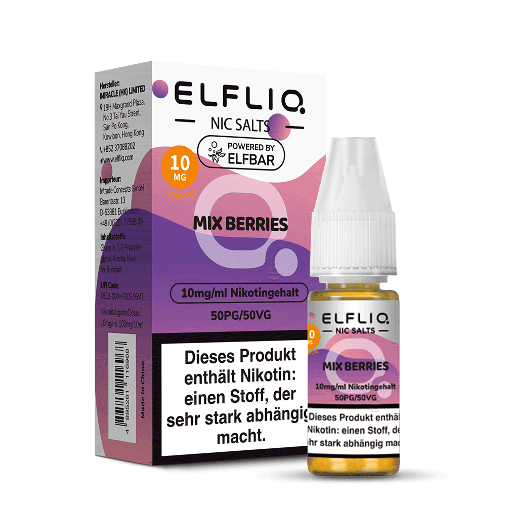 Elfliq by Elfbar Nikotinsalz - Mix Berries - Liquid 10mg 10ml
