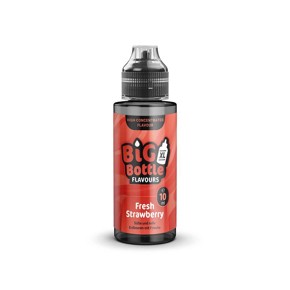 Big Bottle Flavours Longfill - Fresh Strawberry - 10ml Aroma in 120ml Flasche