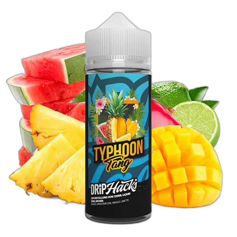 Drip Hacks Longfill - Typhoon Tang - 10ml Aroma in 120ml Flasche