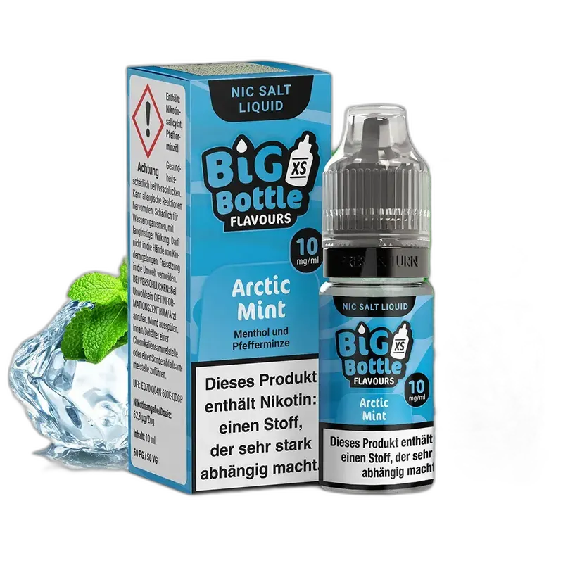 Big Bottle Flavours - Arctic Mint - 10ml 10mg Nikotinsalz