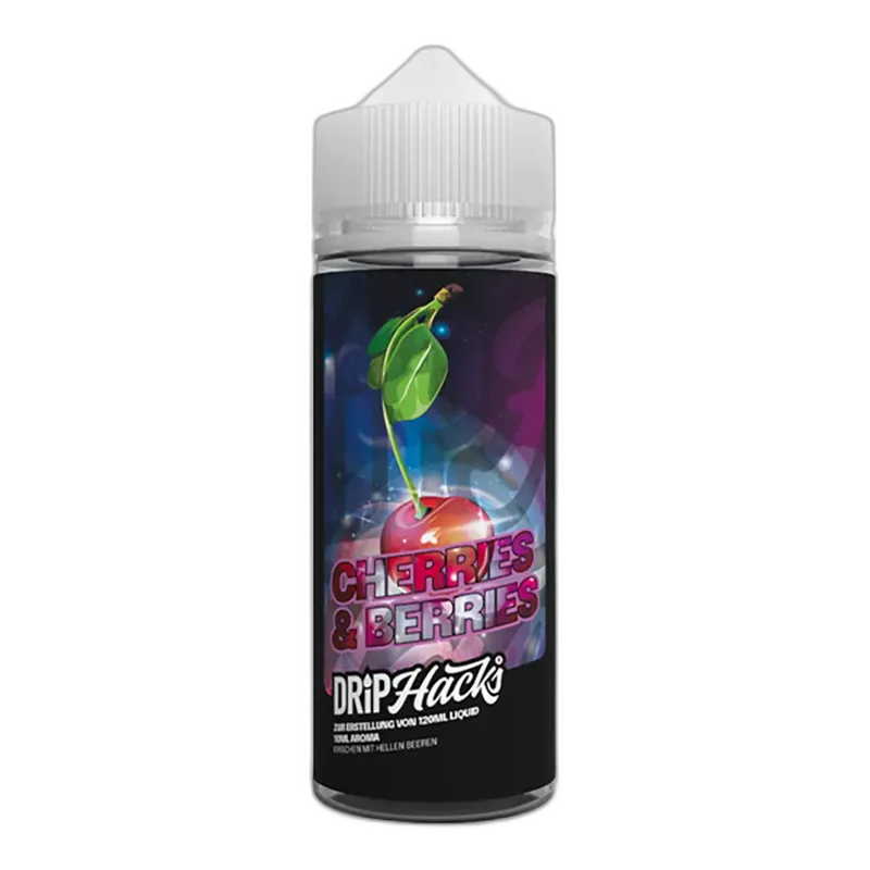 Drip Hacks Longfill - Cherries & Berries - 10ml Aroma in 120ml Flasche