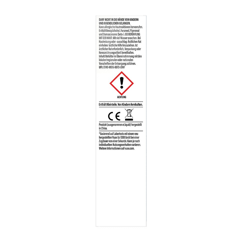 Vuse GO 1000 Blueberry Ice 0mg Einweg E-Zigarette