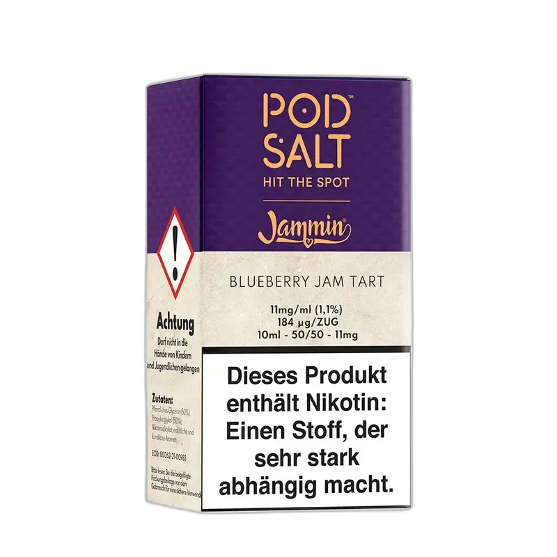 Pod Salt Fusion - Blueberry Jam Tart - 10ml Liquid 11mg Nikotinsalz