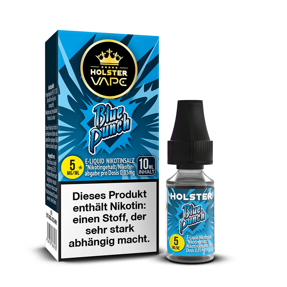 Holster Nikotinsalz - Blue Punch - Liquid 5mg 10ml