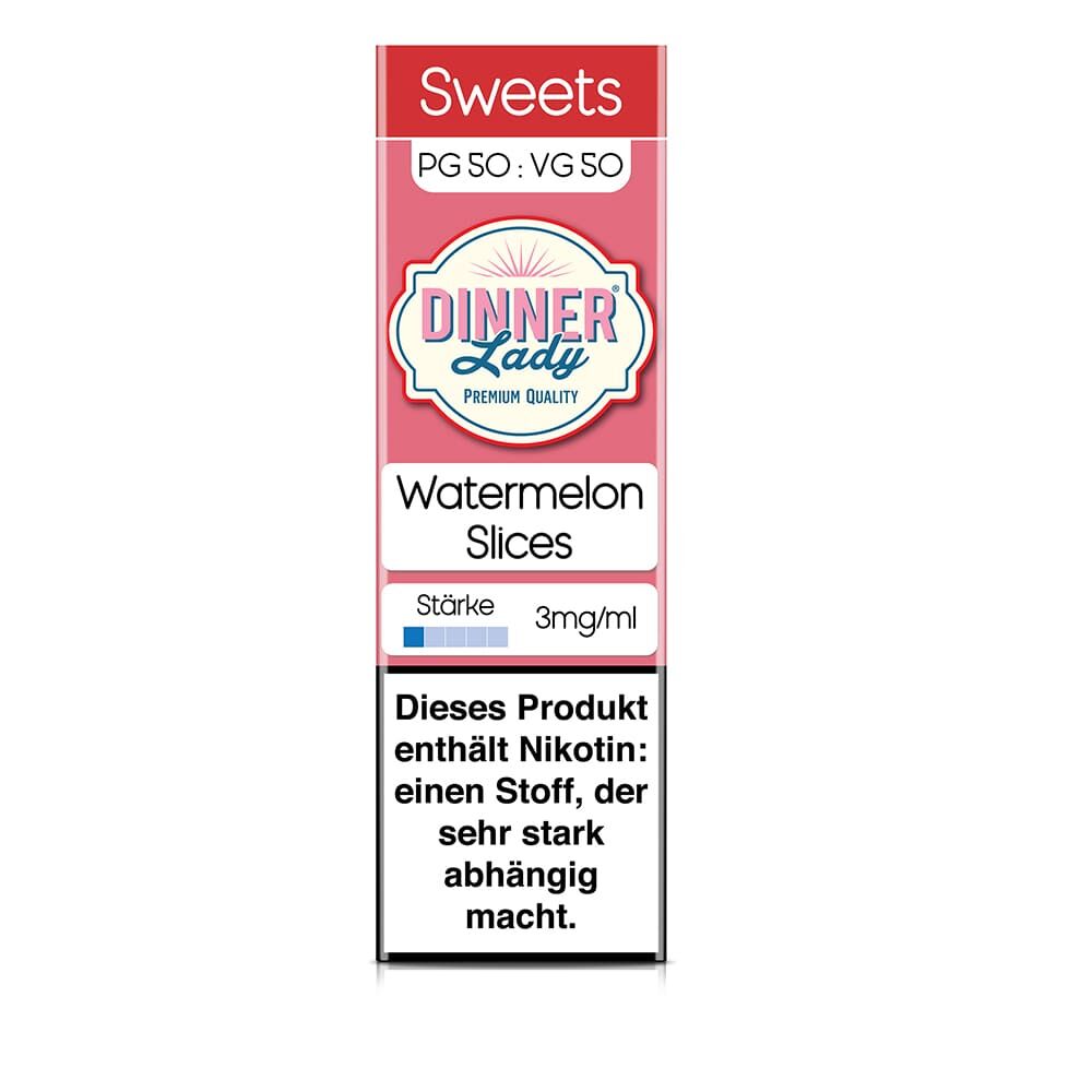 Dinner Lady Liquid - Watermelon Slices - 50/50 10ml 3mg