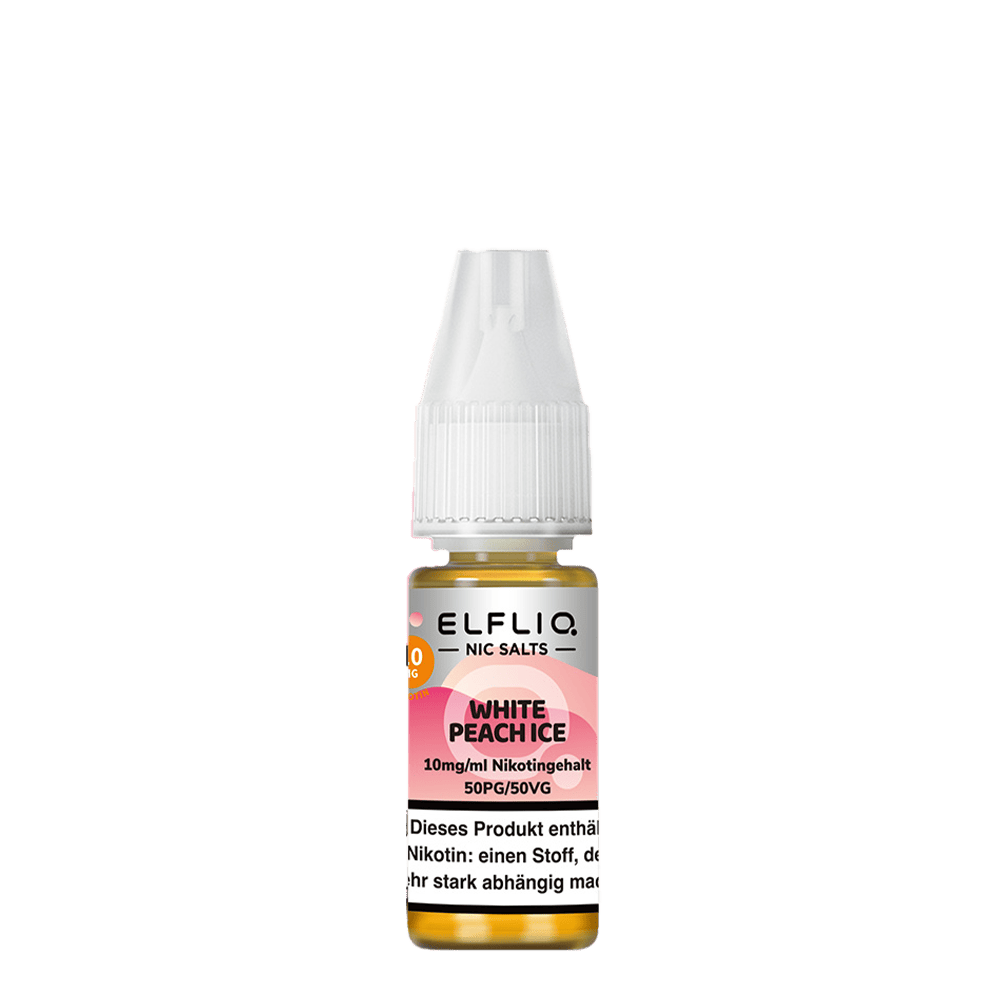 Elfliq by Elfbar Nikotinsalz - White Peach Ice - Liquid 10mg 10ml