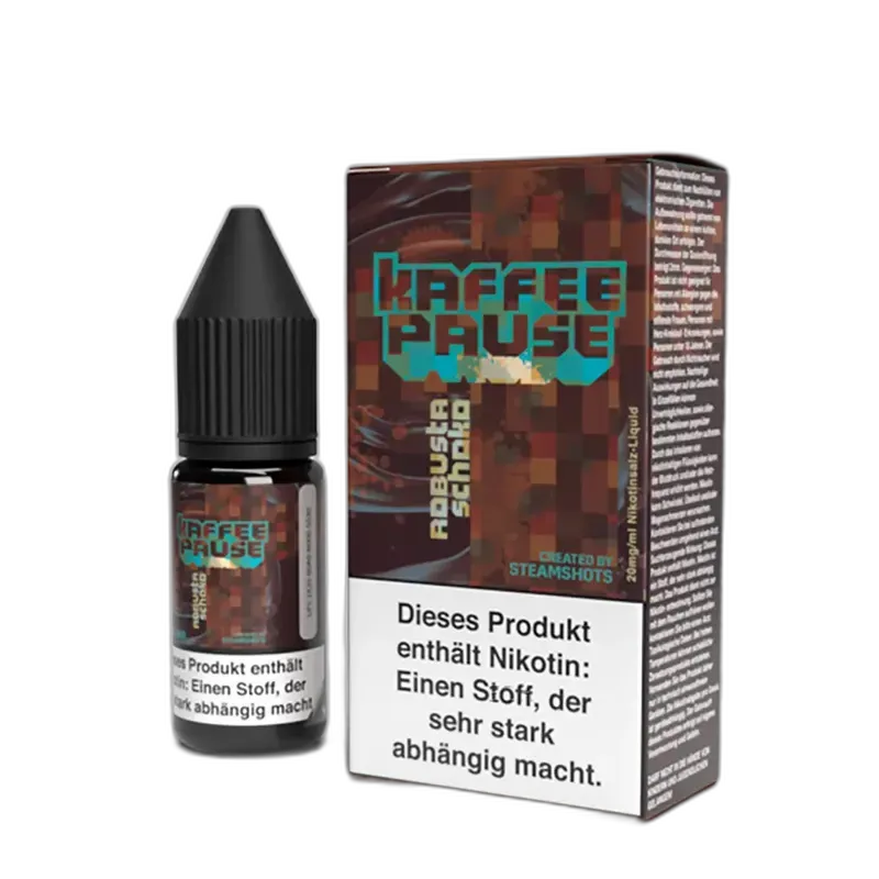 Kaffeepause Nikotinsalz - Robusta Schoko - 10ml Liquid 20mg
