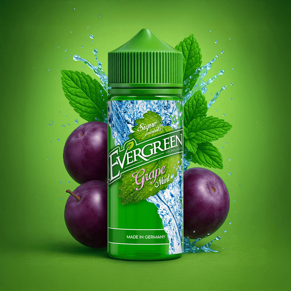 Evergreen Longfill - Grape Mint - 8ml Aroma in 120ml Flasche