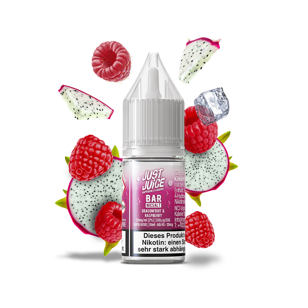 Just Juice Nikotinsalz - Dragonfruit & Raspberry - 10ml Liquid 20mg