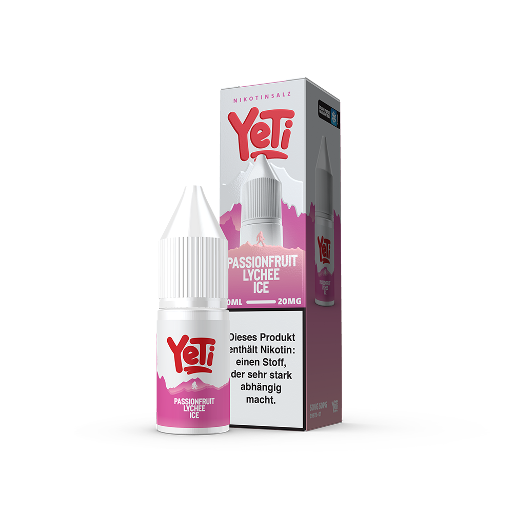 Yeti Summit Nikotinsalz - Passionfruit Lychee Ice - Overdosed 10ml Liquid 20mg