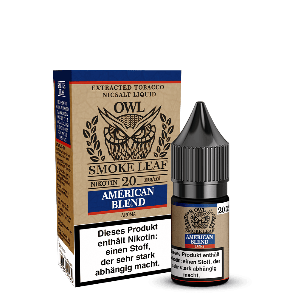 OWL Smoke Leaf Nikotinsalz - American Blend Tobacco - 10ml Liquid 20mg
