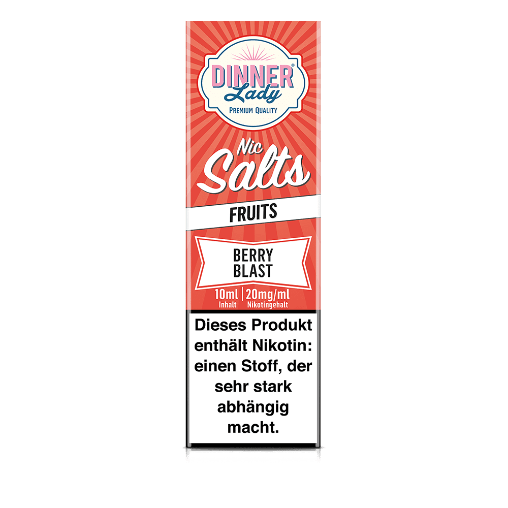 Dinner Lady Nikotinsalz - Berry Blast - 50/50 10ml Liquid 20mg