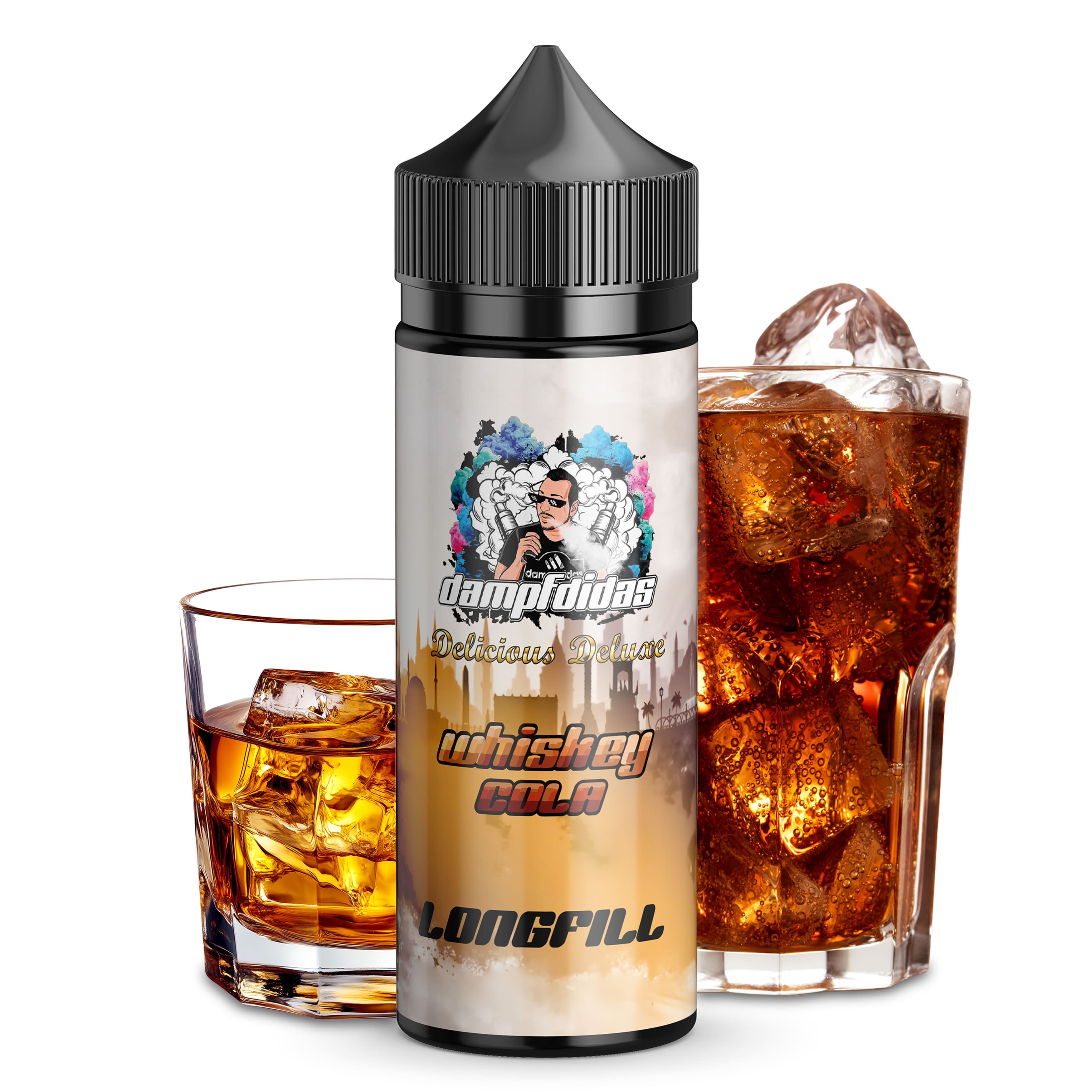 Dampfdidas Longfill - Whiskey Cola - 10ml Aroma in 120ml Flasche Dampfdidas Longfill - Whiskey Cola - 10ml Aroma in 120ml Flasche