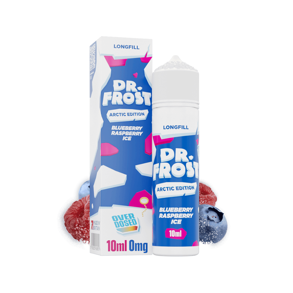 Dr. Frost Longfill - Blueberry Raspberry Ice - Overdosed 10ml Aroma in 60ml Flasche Dr. Frost Longfill - Blueberry Raspberry Ice - Overdosed 10ml Aroma in 60ml Flasche